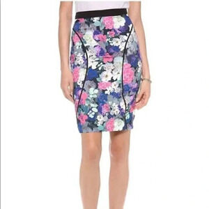 Rebecca Minkoff Crepe Floral Pencil Skirt NEW!!